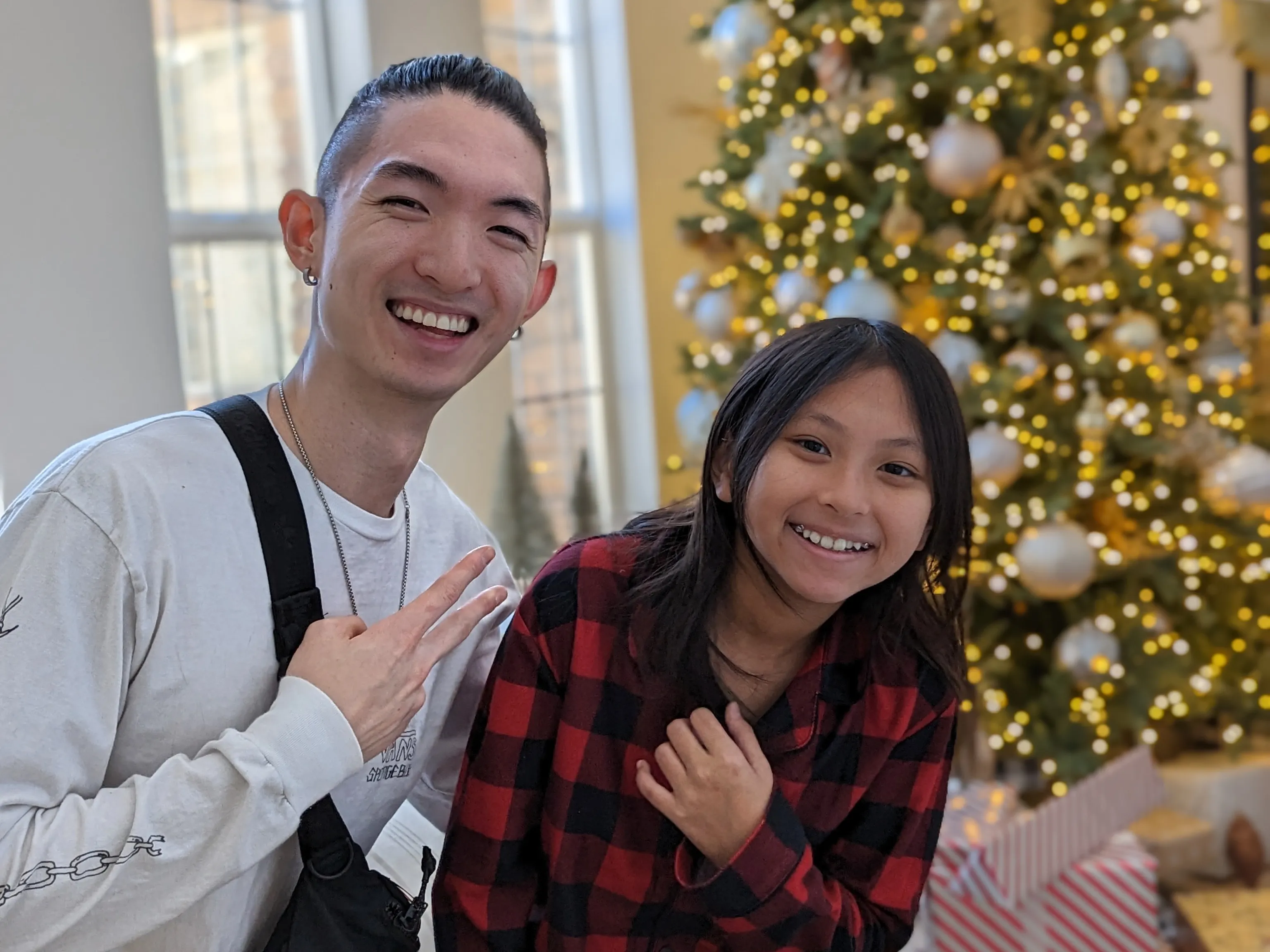 Smiling with Eden.
