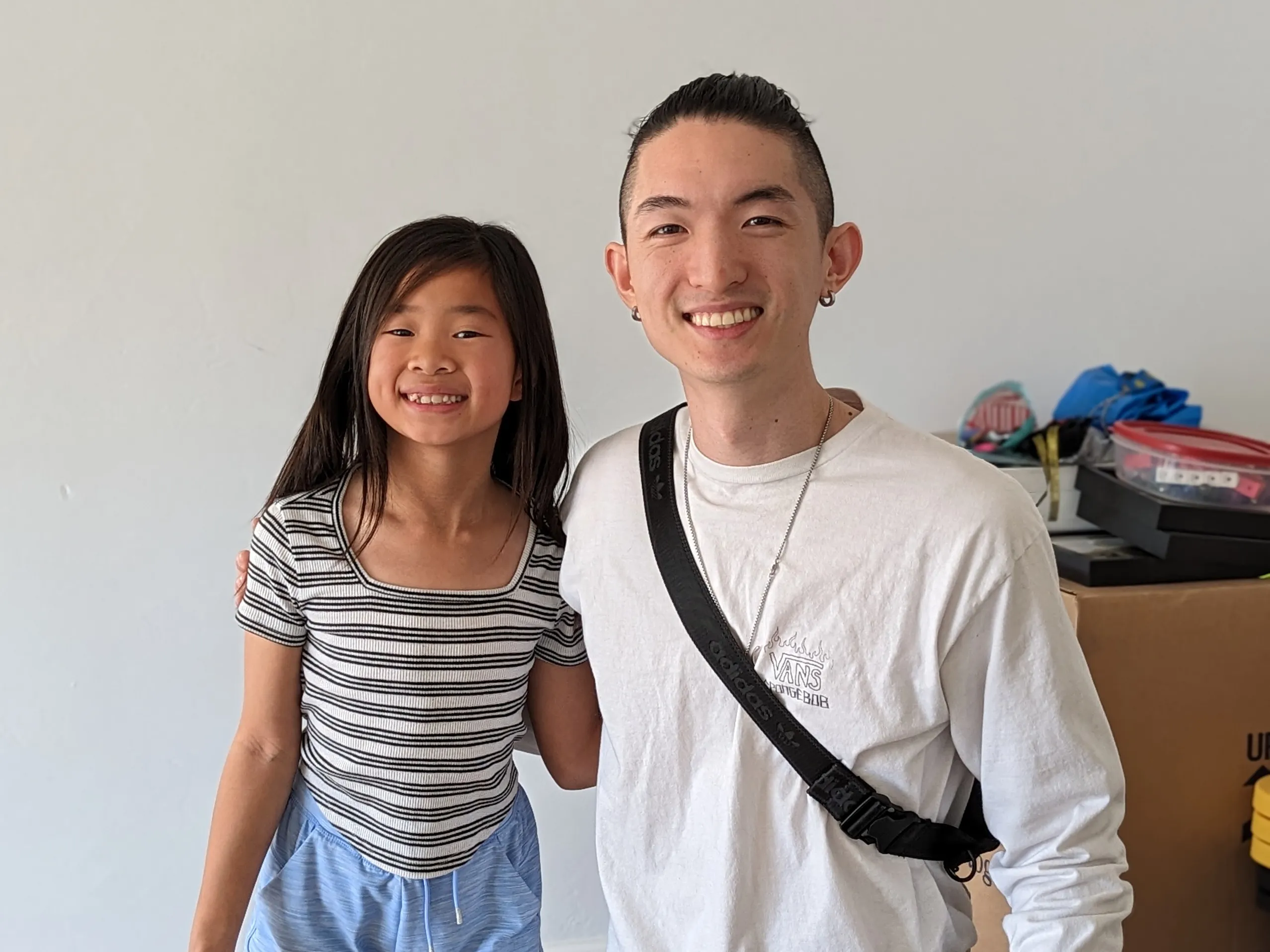 Amelia and I after our piano lesson.