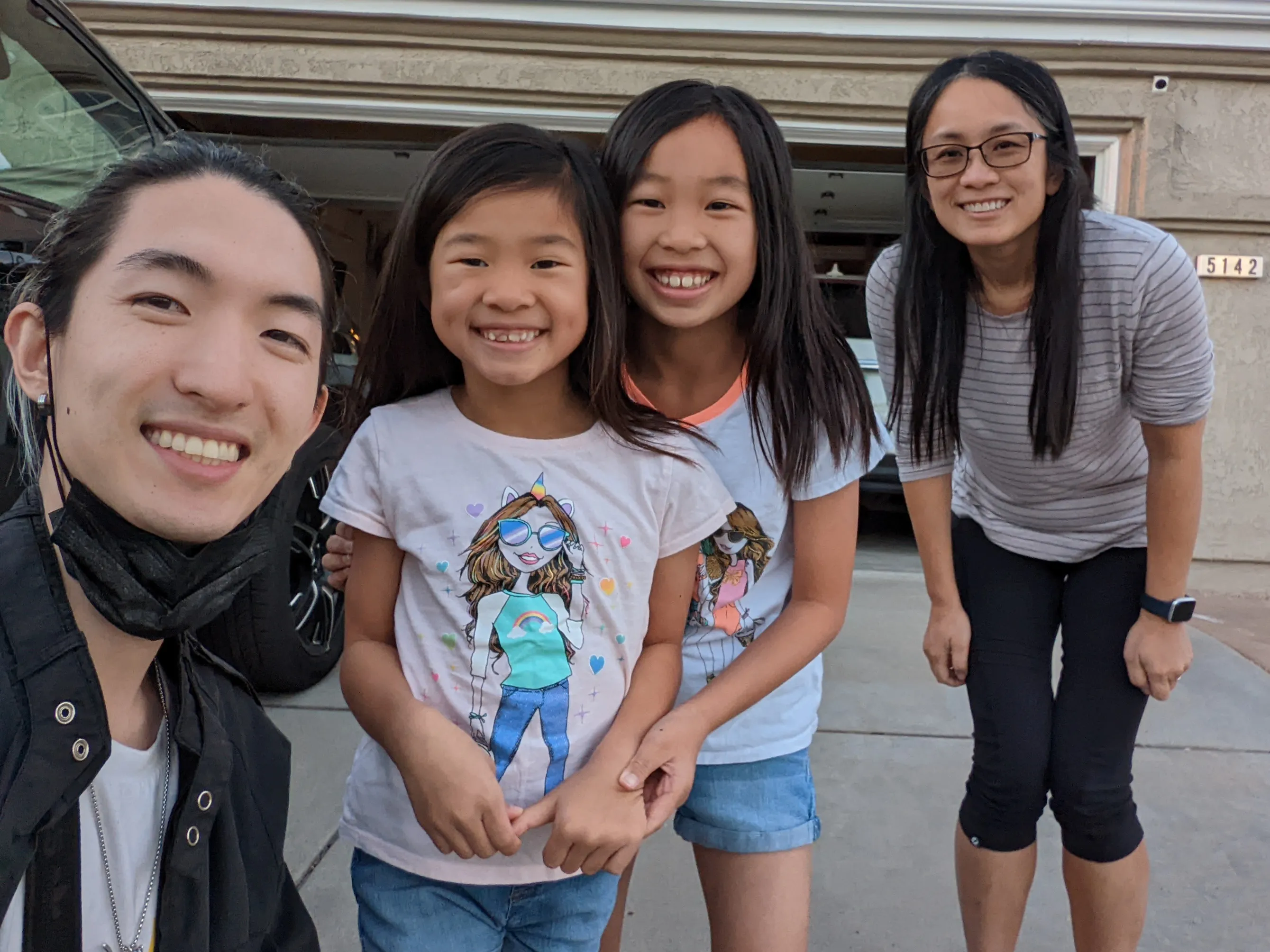 With the Choy family.